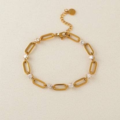 Riva CZ U-Link Bracelet