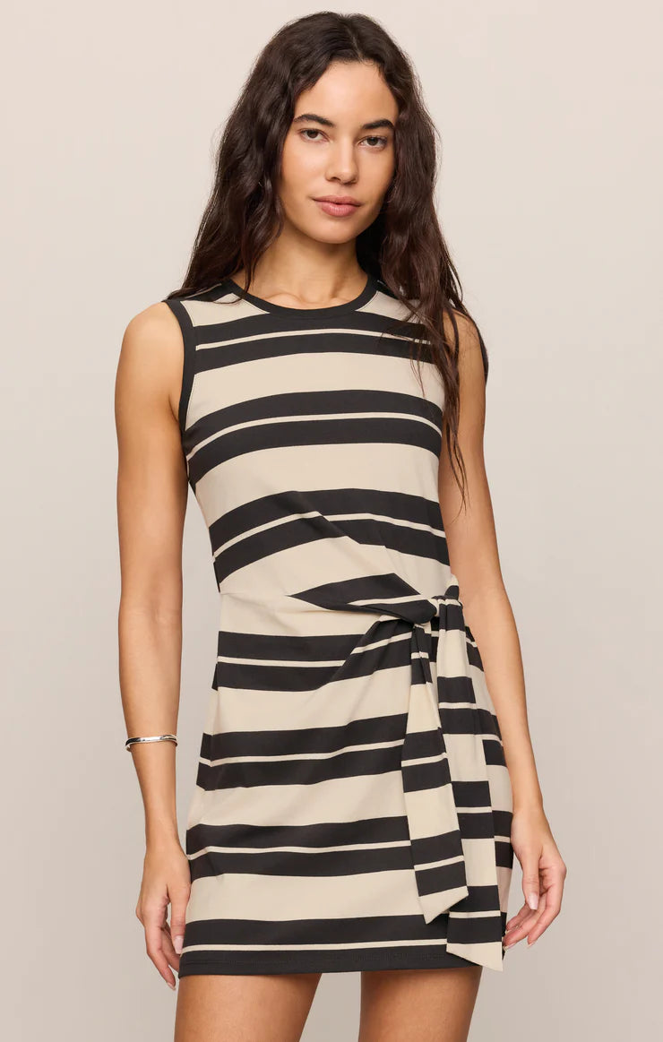 MATTIE STRIPED MINI DRESS