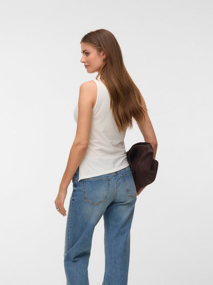 KIRA BOATNECK TOP IN SNOW WHITE