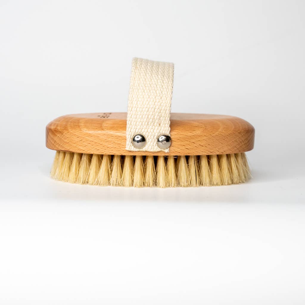 Vegan exfoliating dry body brush