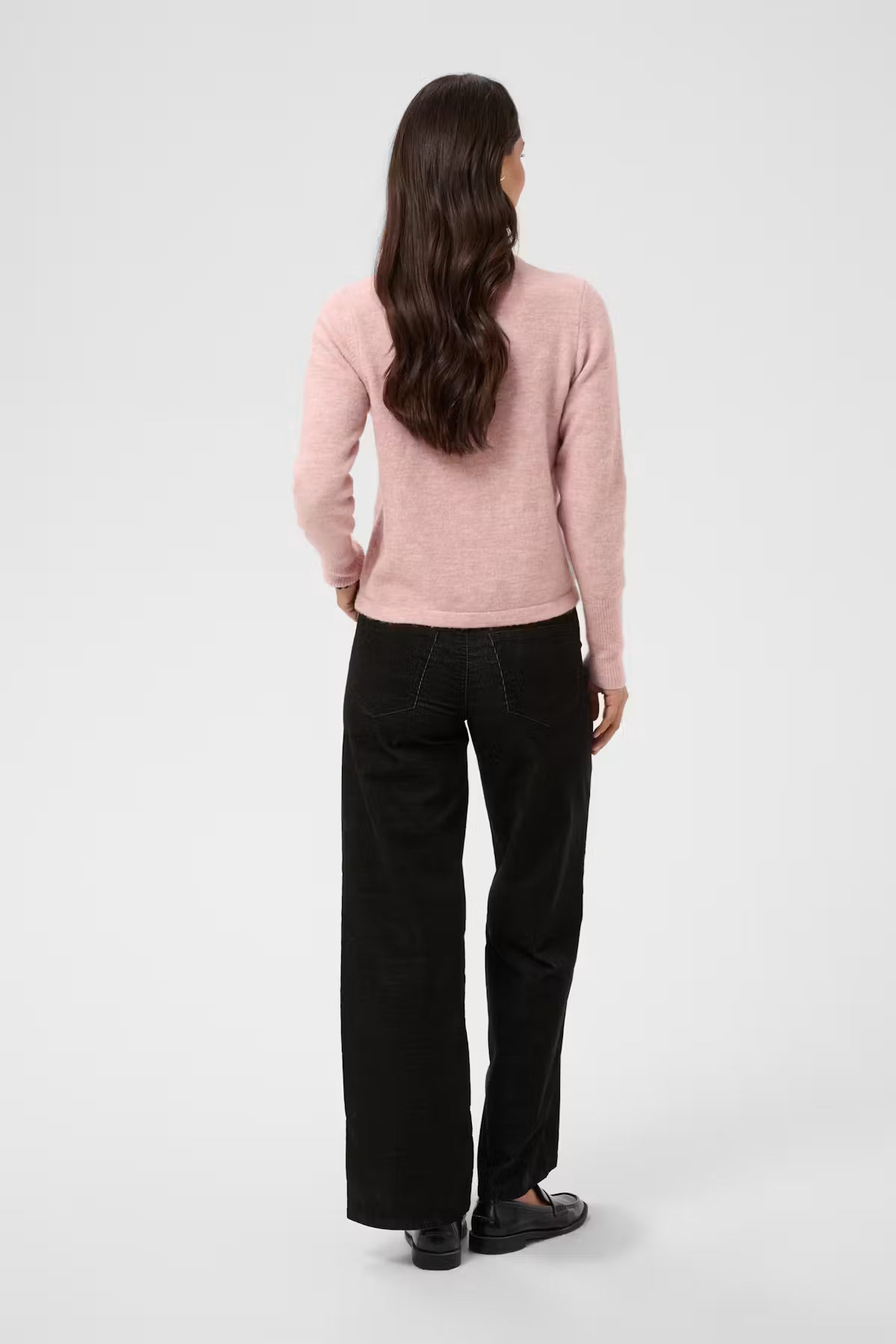 ANIEL KNIT CARDIGAN IN PALE MAUVE