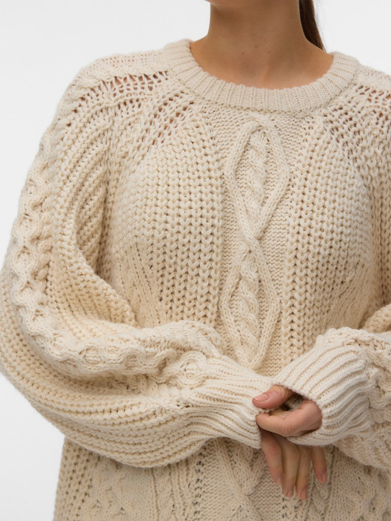 MIRANDA CABLE RAGLAN PULLOVER
