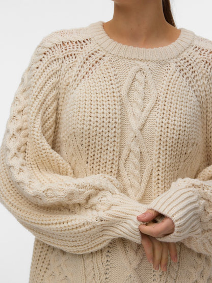 MIRANDA CABLE RAGLAN PULLOVER