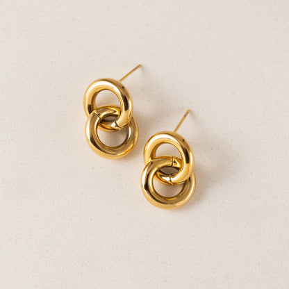 LINX DROP EARRINGS - GOLD
