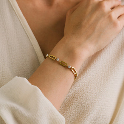 Riva CZ U-Link Bracelet