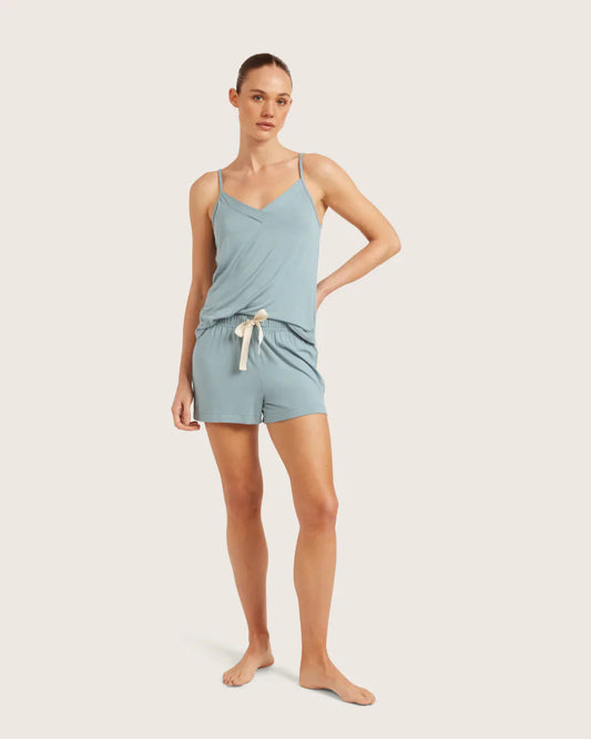 GOOD NIGHT SLEEP CAMI IN MINERAL BLUE