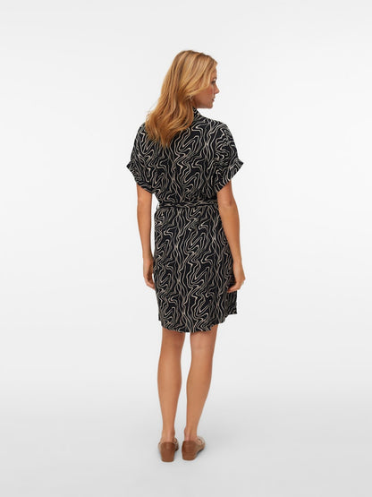 EASY JOY SHORT SLEEVE SHIRT DRESS