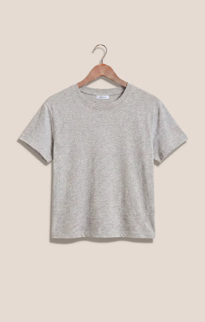MODERN SLUB TEE IN CLASSIC HEATHER GREY