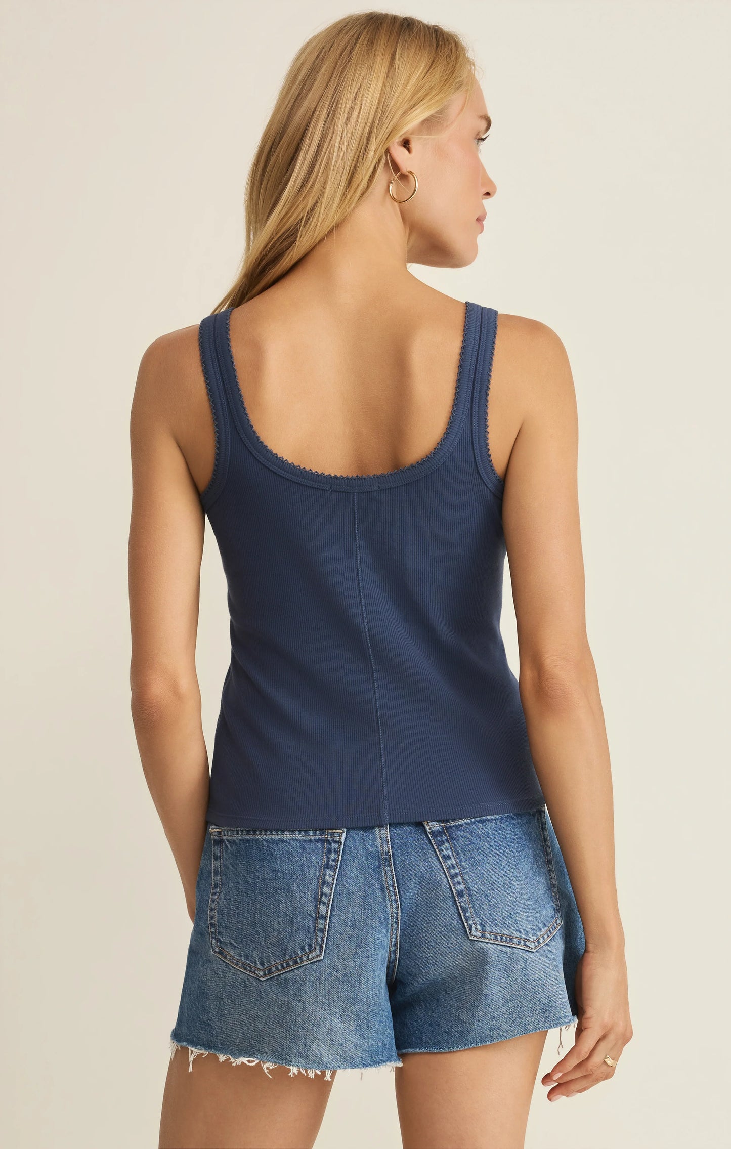 NIKO SCALLOP RIB TANK TOP