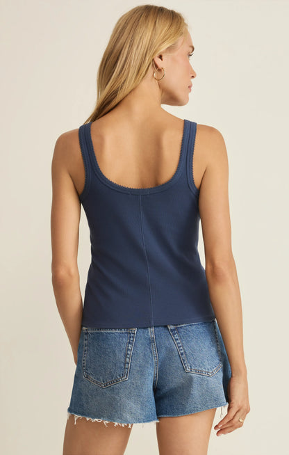 NIKO SCALLOP RIB TANK TOP