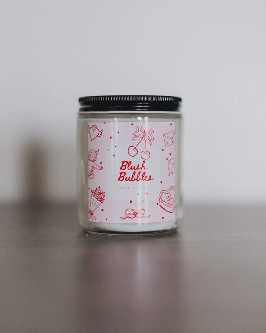 BLUSH BUBBLES - 9OZ Soy Candle