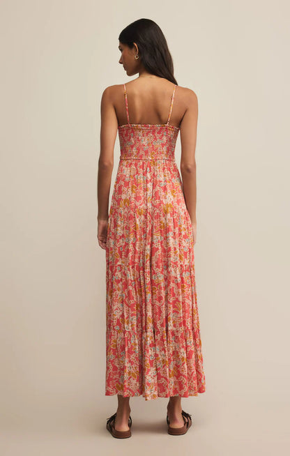 BALOS JARDIN Floral Midi Dress
