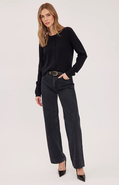 MIRABELLE KNIT TOP IN BLACK