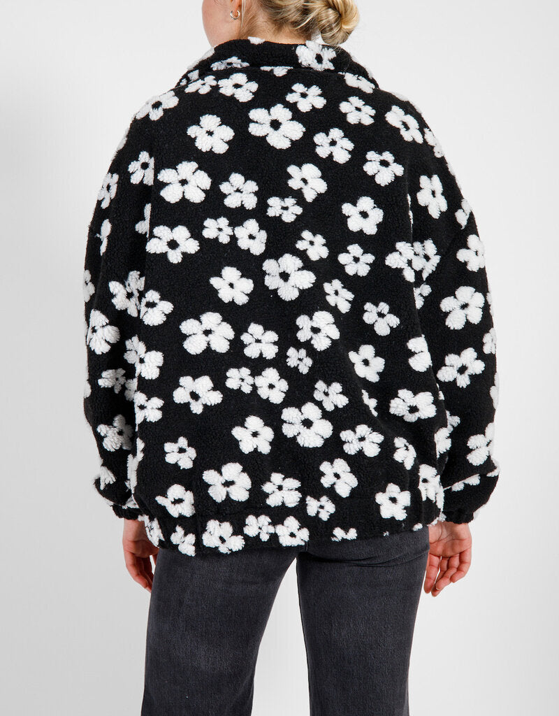 ALL OVER DAISY Sherpa Jacket