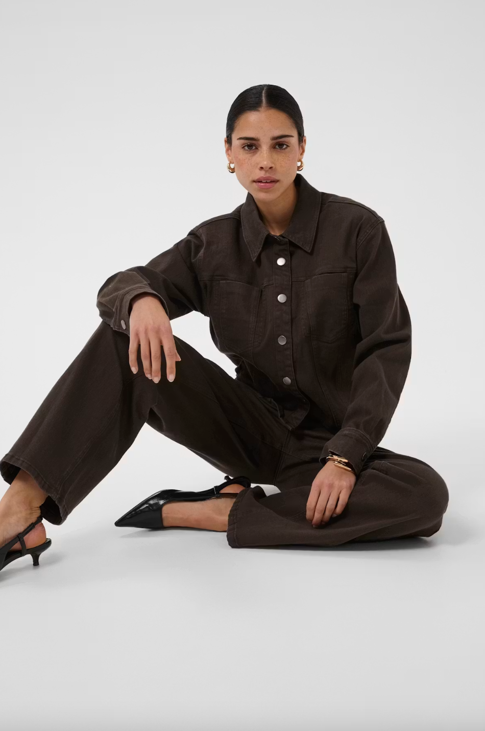 BROOK JEANS IN COFFEE BEAN