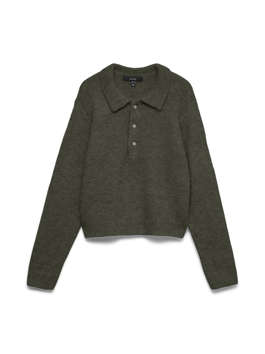 CORA POLONECK PULLOVER IN FOREST KNIGHT