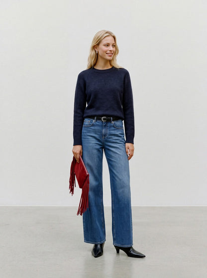 DOFFY PULLOVER IN NAVY BLAZER