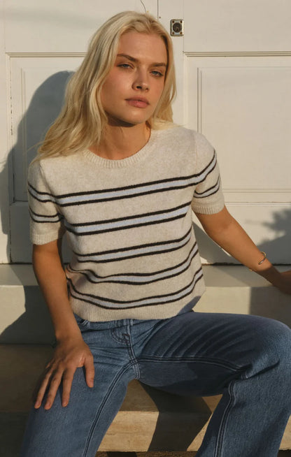 GATEWOOD STRIPE SWEATER TEE