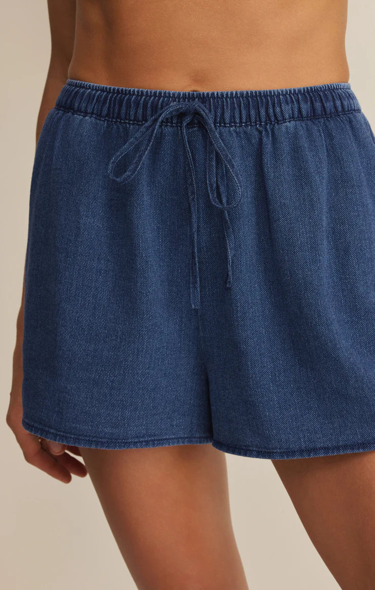 THE PERFECT TWILL SHORT IN TWILIGHT BLUE