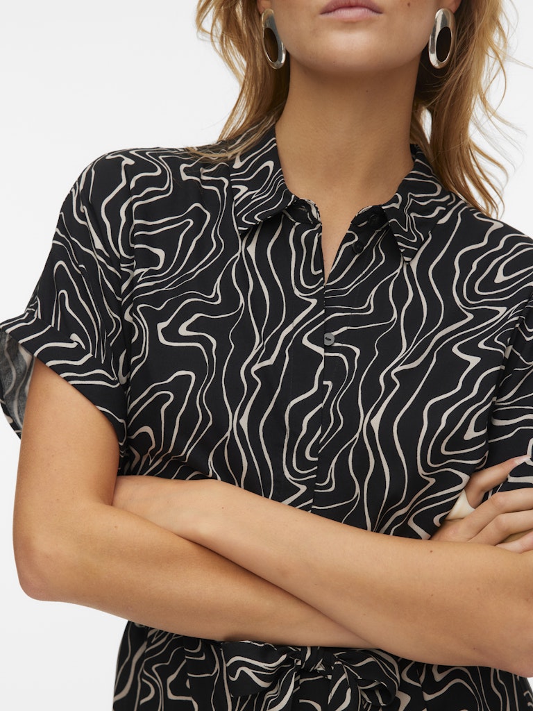 EASY JOY SHORT SLEEVE SHIRT DRESS