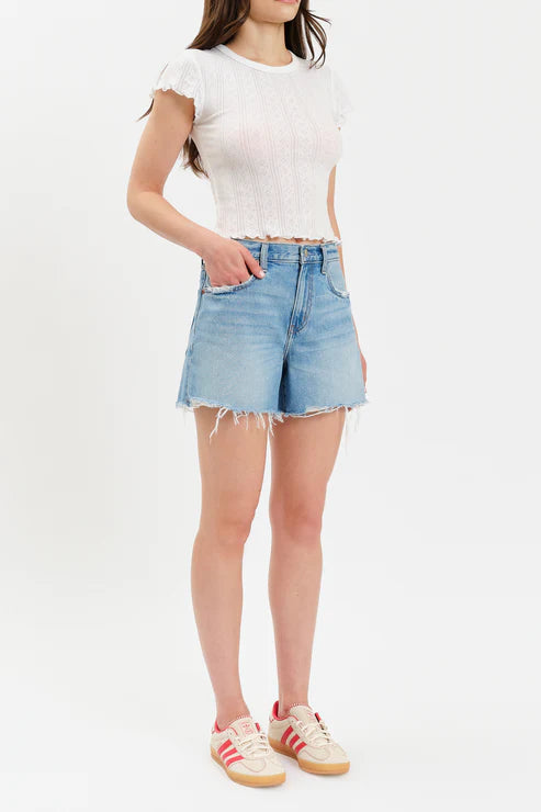 CROSSROADS - Mid Rise Loose Short in Pulse