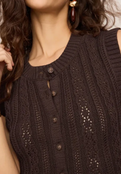 CABOT CROCHET VEST