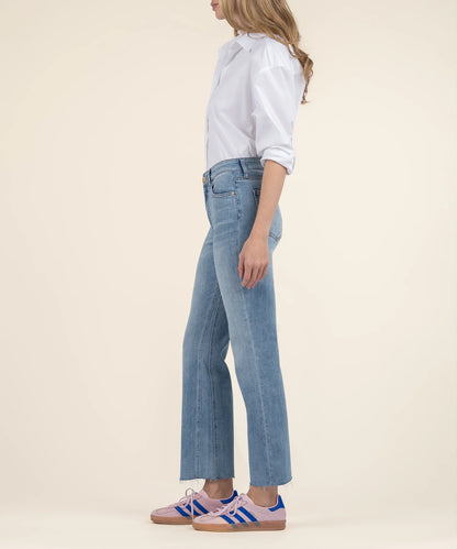 KELSEY High Rise Ankle Flare in Honest