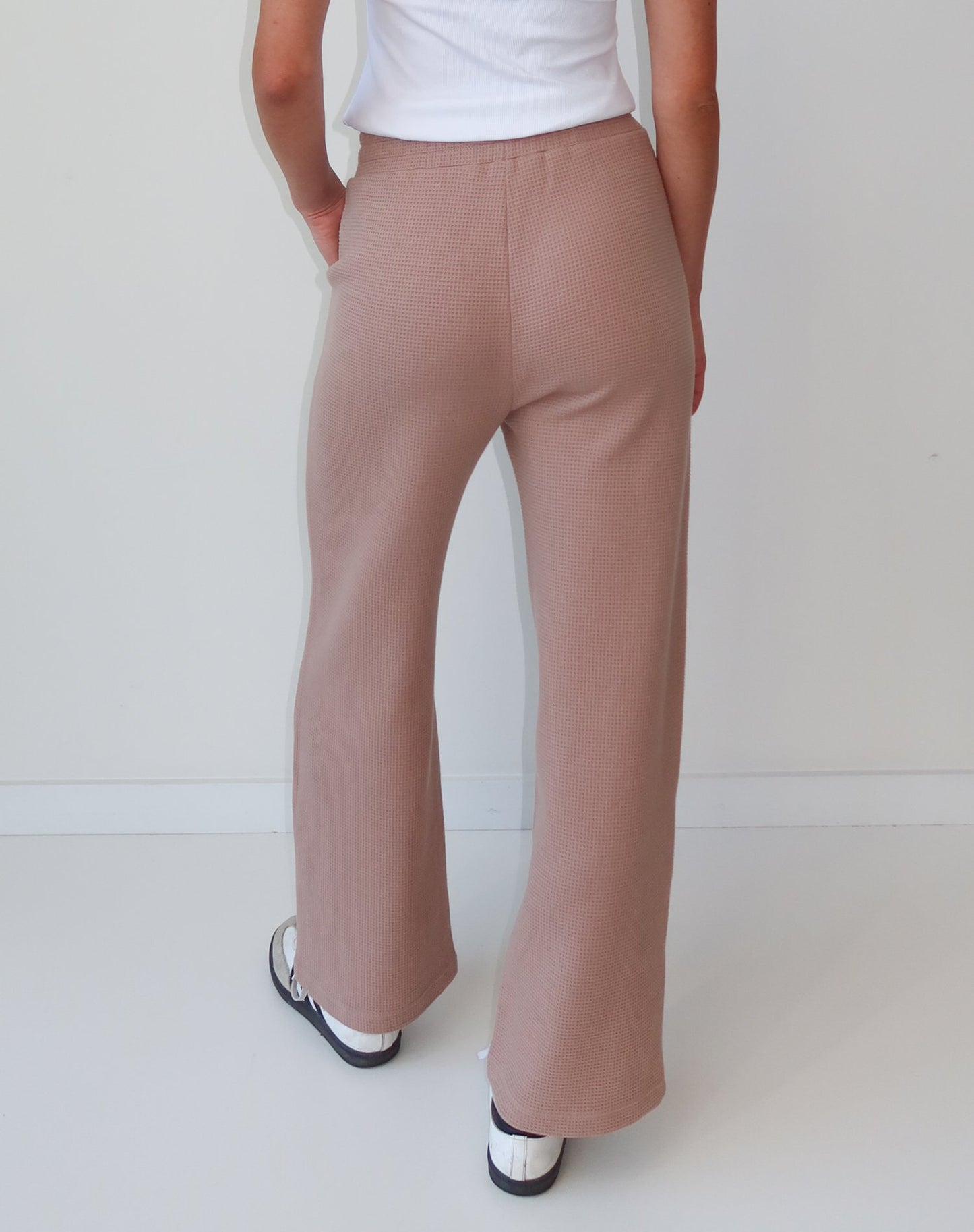 Waffle Wide Leg Pants