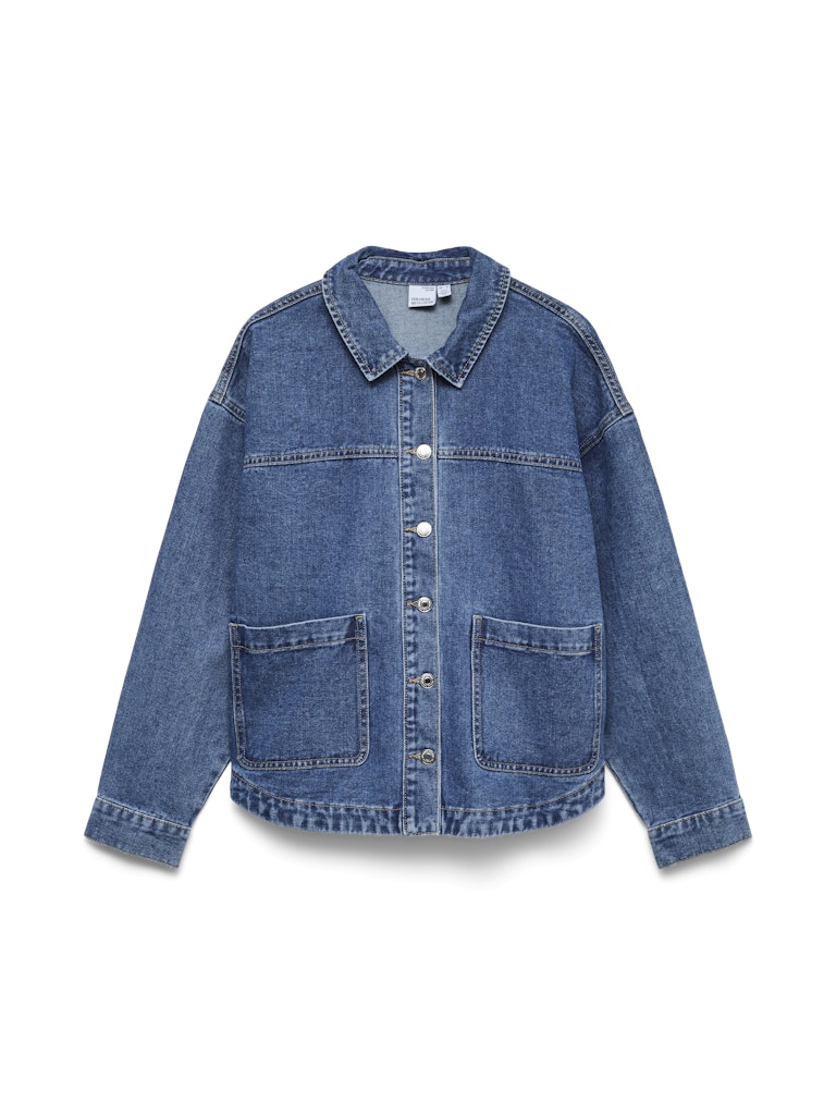 JAMIE - Denim Shacket - Medium Blue Denim