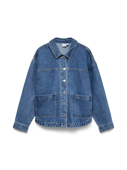 JAMIE - Denim Shacket - Medium Blue Denim