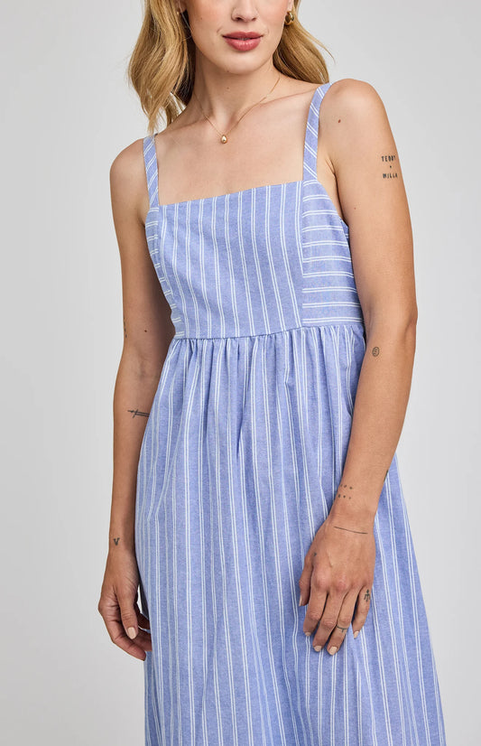 ALICIA DRESS IN OCEAN STRIPE