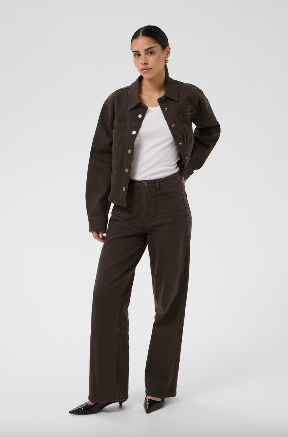 BROOK JEANS IN COFFEE BEAN