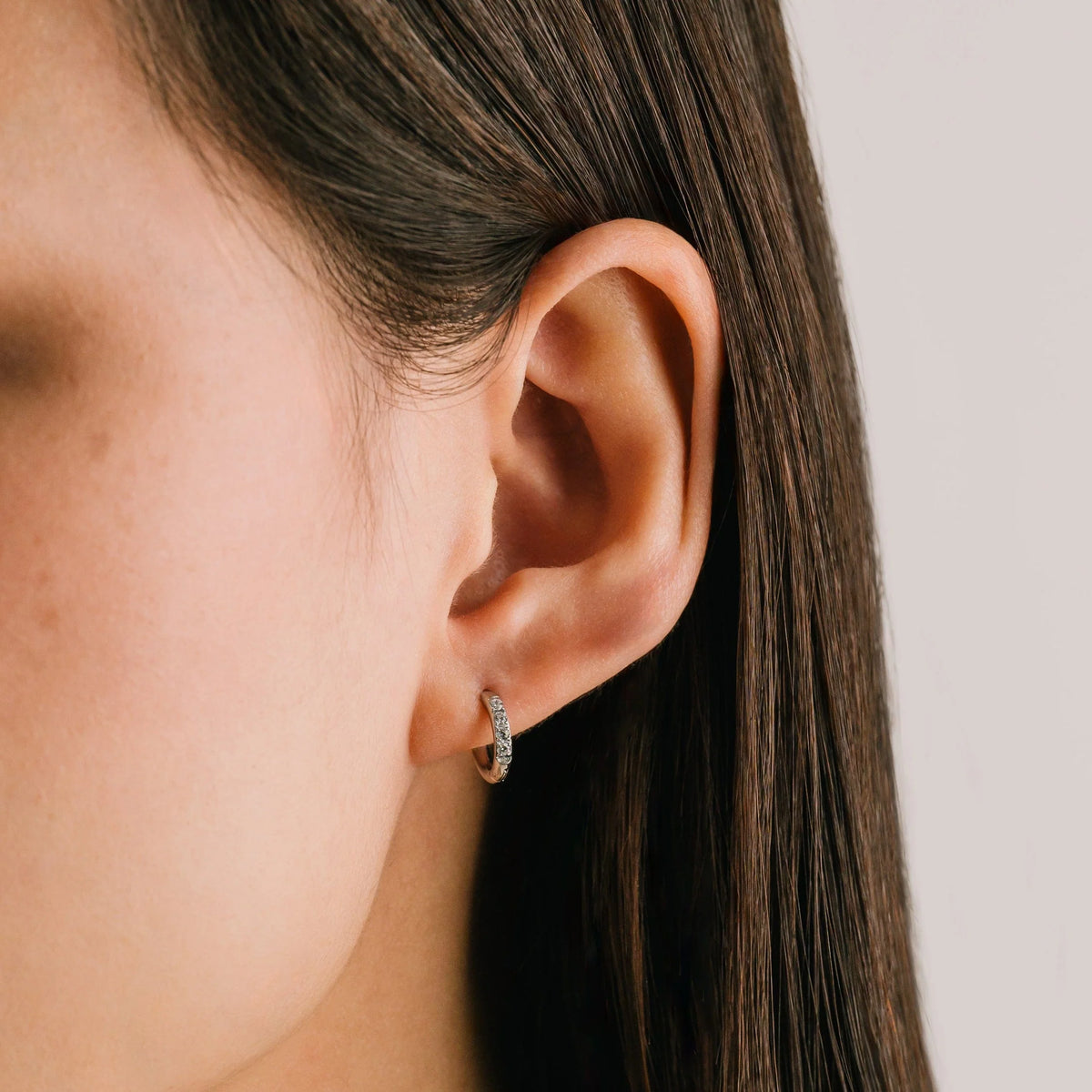 EVIE HOOP EARRINGS - SILVER