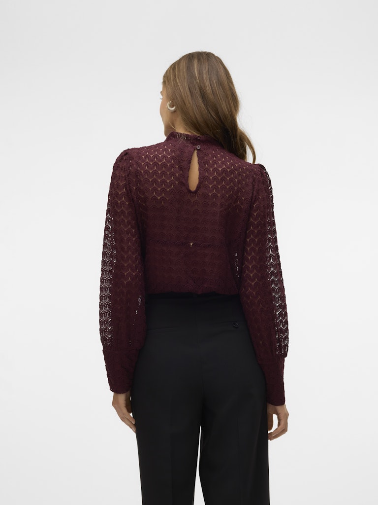 BECCA - High Neck Lace Top