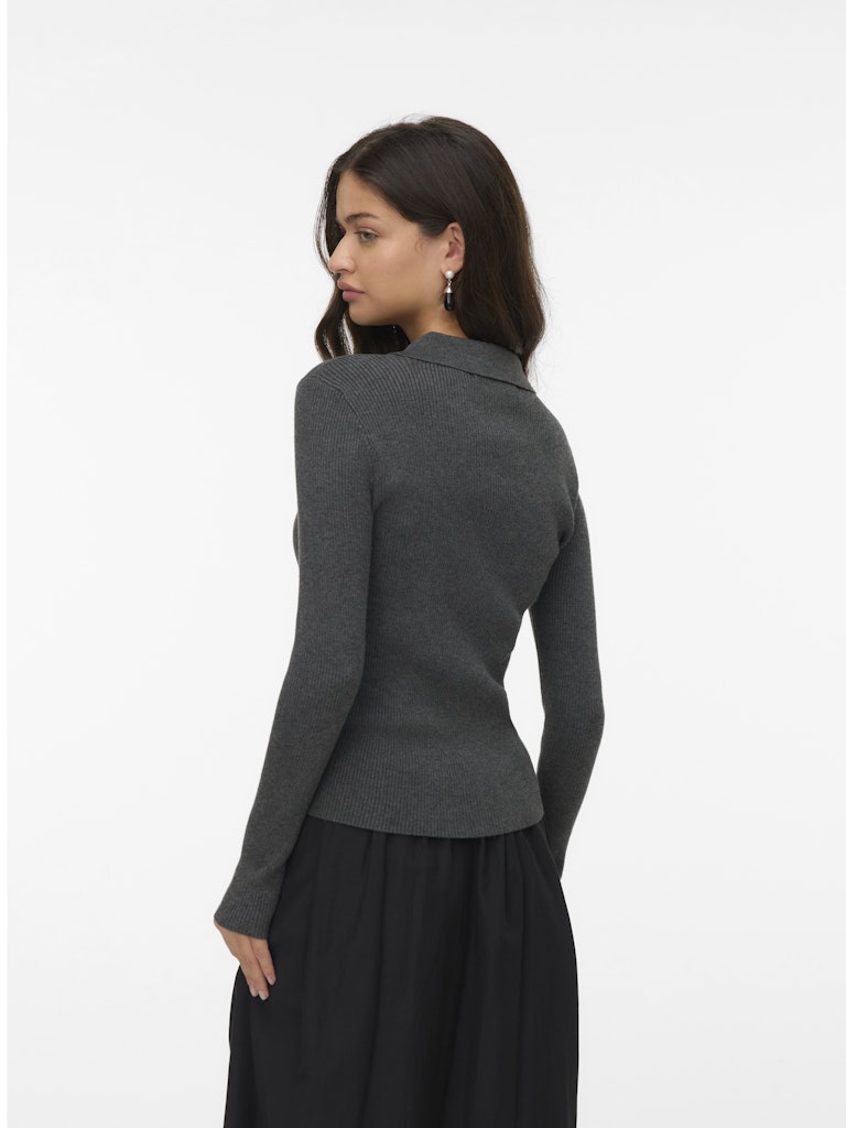 SILJE RIB POLONECK PULLOVER
