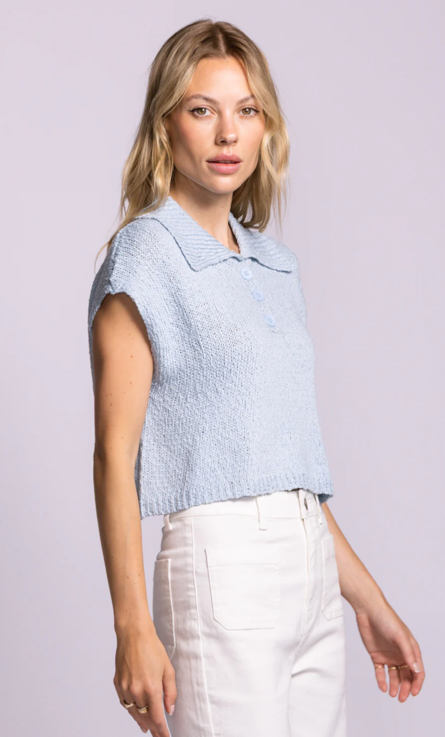 BOCA TOP IN BLUE