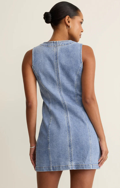 JOLIE DENIM MINI DRESS