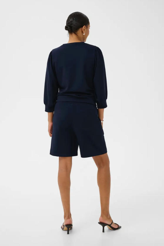 ANNIE JERSERY SHORTS IN MIDNIGHT MARINE
