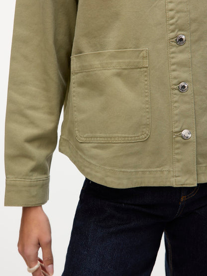 JAMIE - Denim Shacket - Laurel Wreath