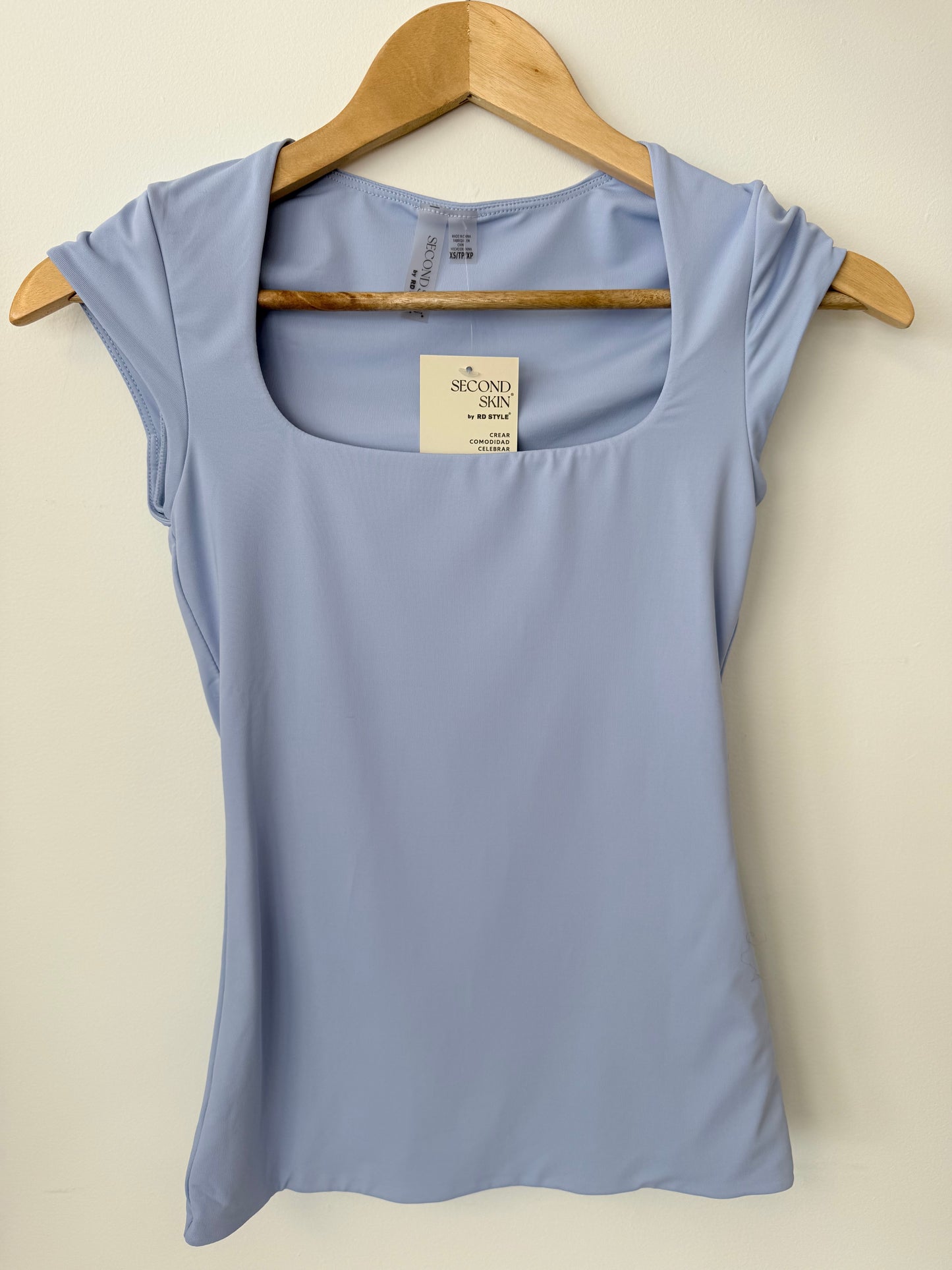 TIARA Cap Sleeve Tee - Perri Blue