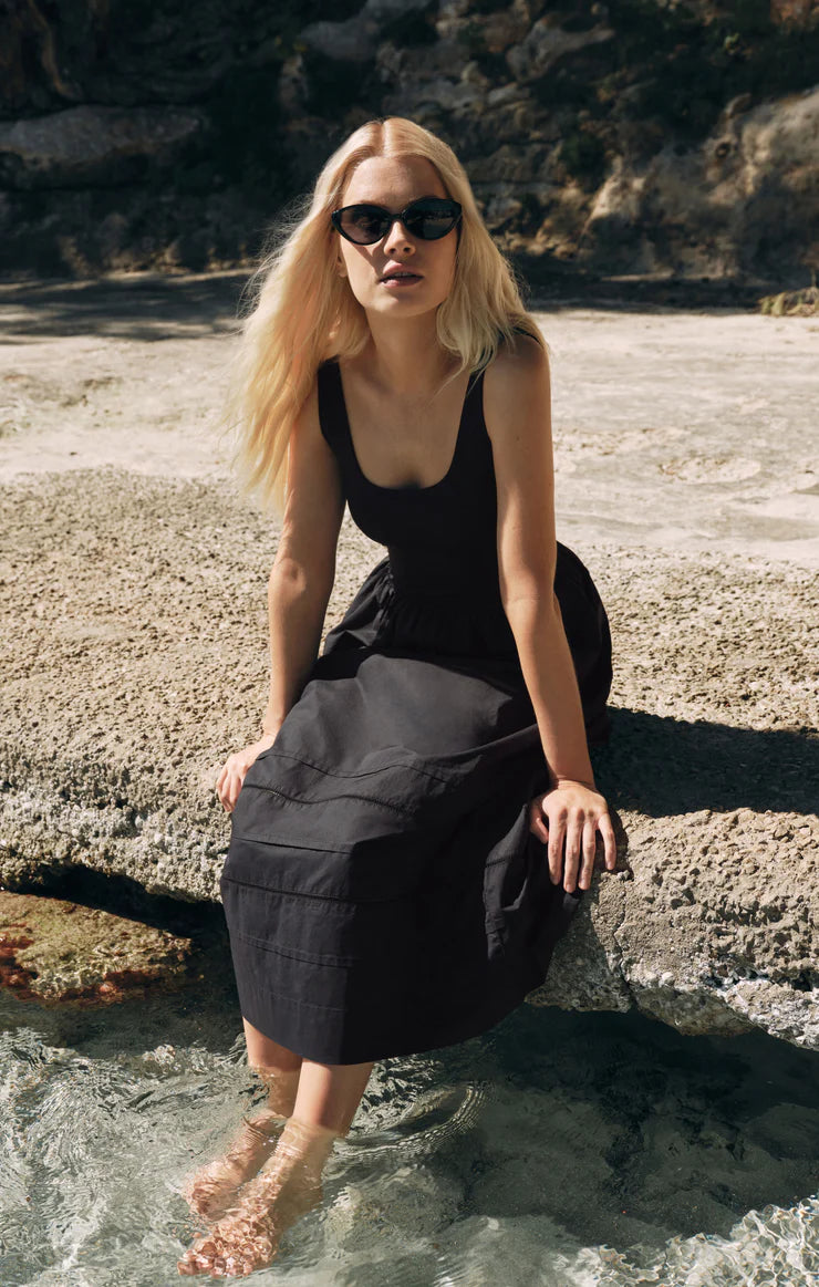 JOHANNA SLEEVELESS MIDI DRESS