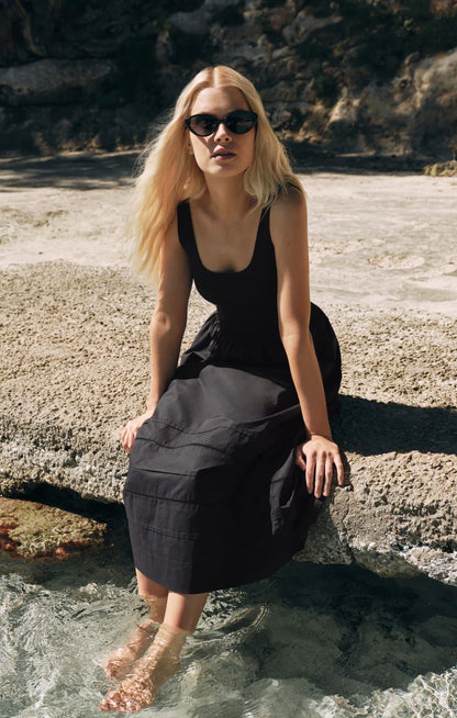 JOHANNA SLEEVELESS MIDI DRESS