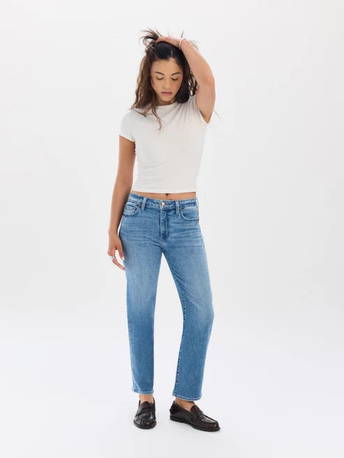 REBEL MID RISE ANKLE SLIM STRAIGHT IN REAL DEAL