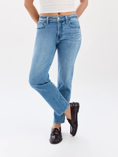 REBEL MID RISE ANKLE SLIM STRAIGHT IN REAL DEAL