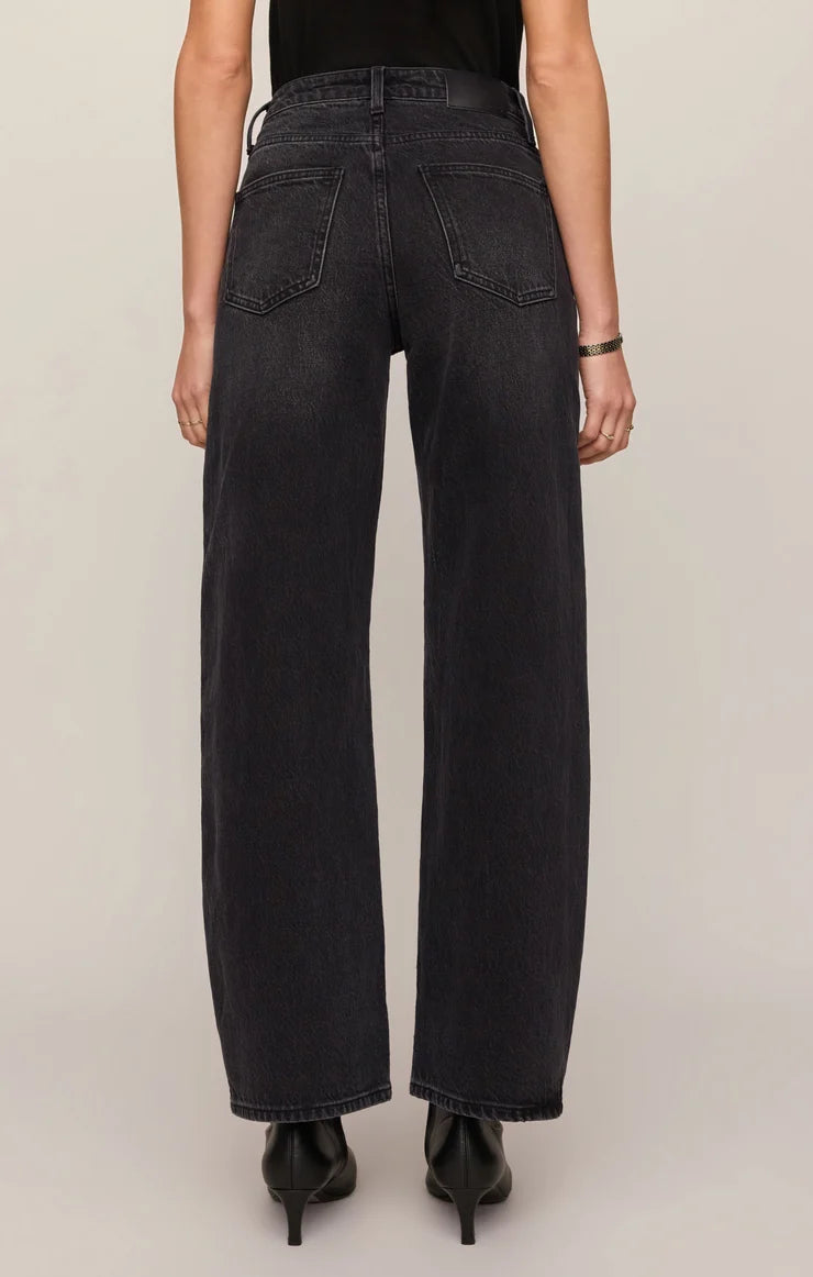 THE SHOW OFF HIGH-RISE BOWED DENIM