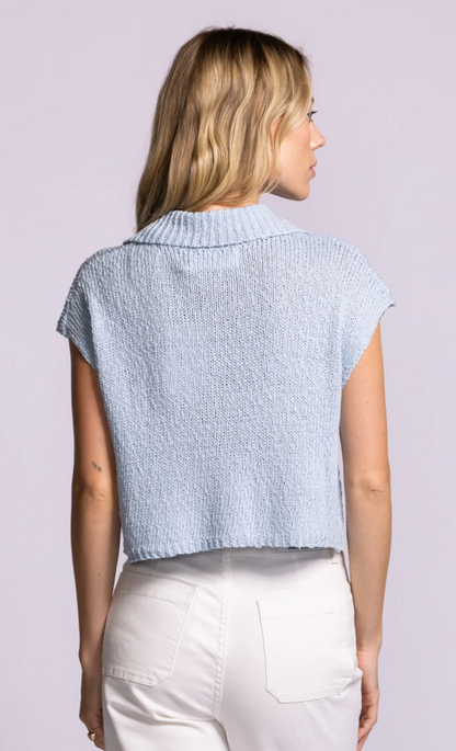 BOCA TOP IN BLUE