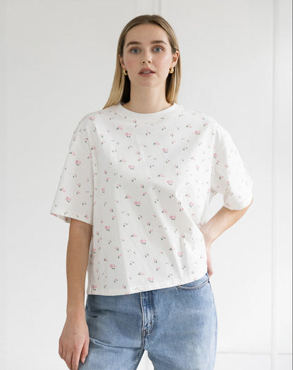 FLORAL BOXY TEE