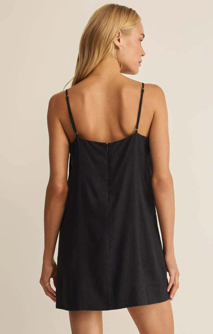 MAUDE MINI DRESS IN BLACK