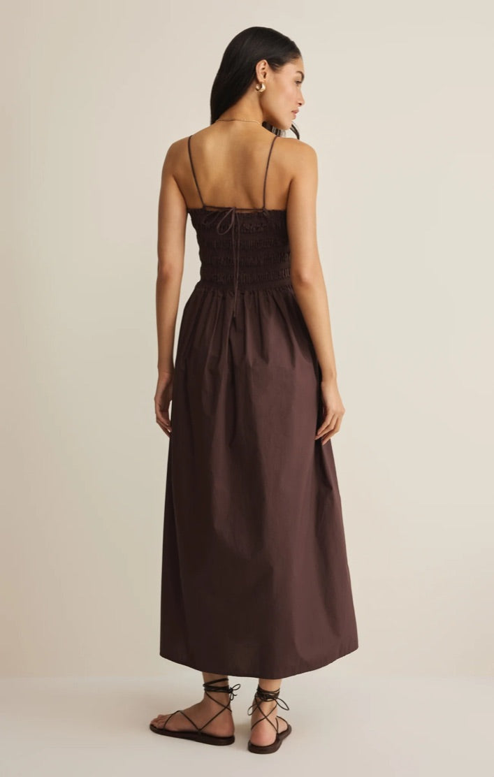 CORNELIA POPLIN MAXI DRESS