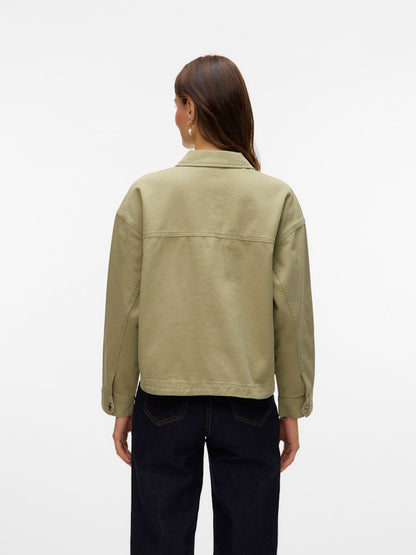 JAMIE - Denim Shacket - Laurel Wreath